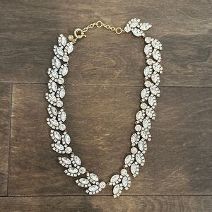 J. Crew Gold and Silver Leaf Necklace